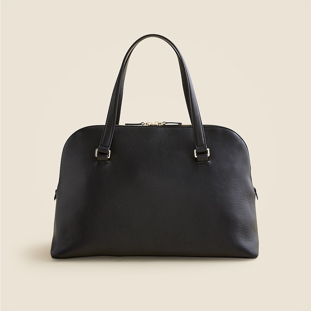 New Jcrew Elegant Black Leather Handbag